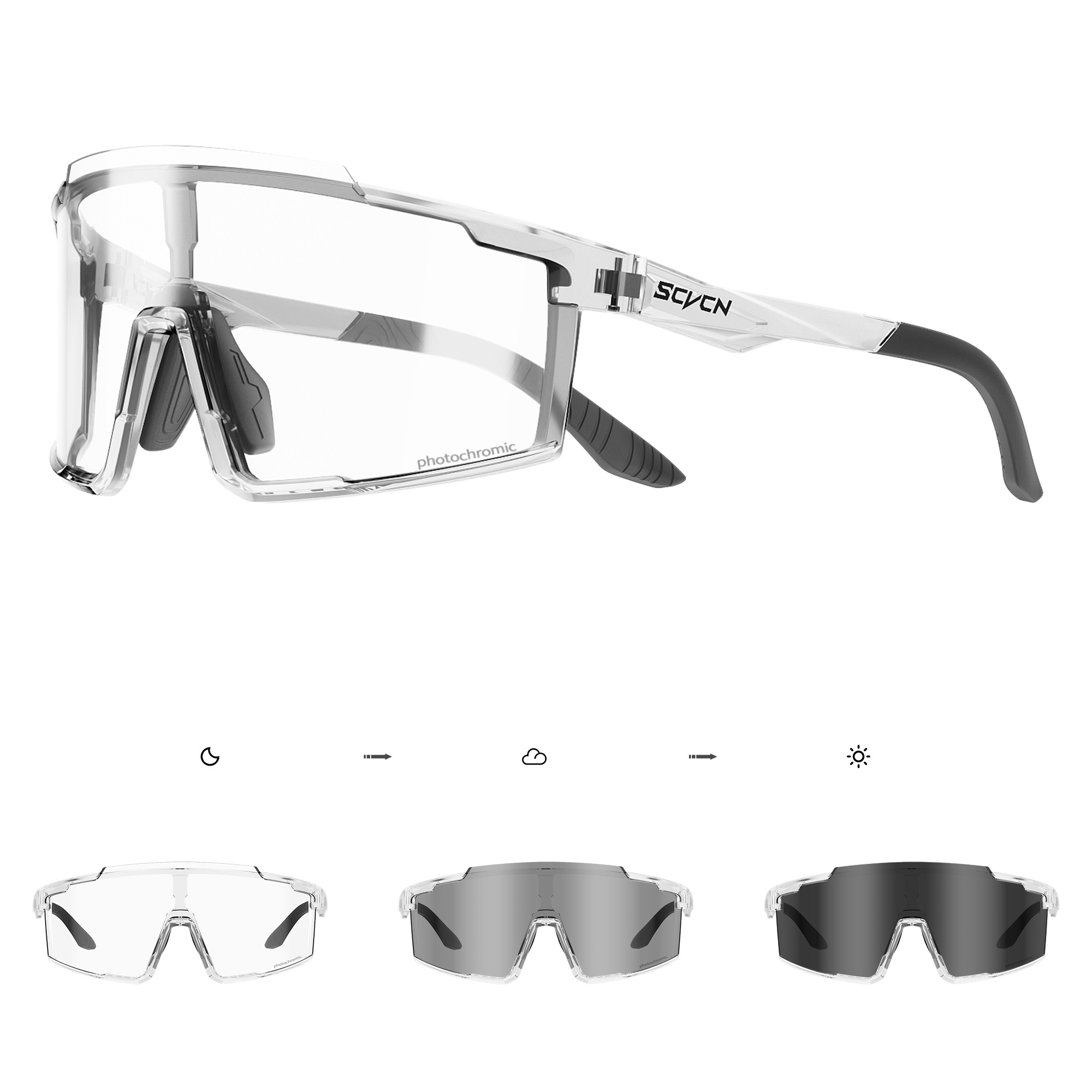 Mountain Biking Goggles - SCVCN الصيد التنزه نظارات اللونية نظارات