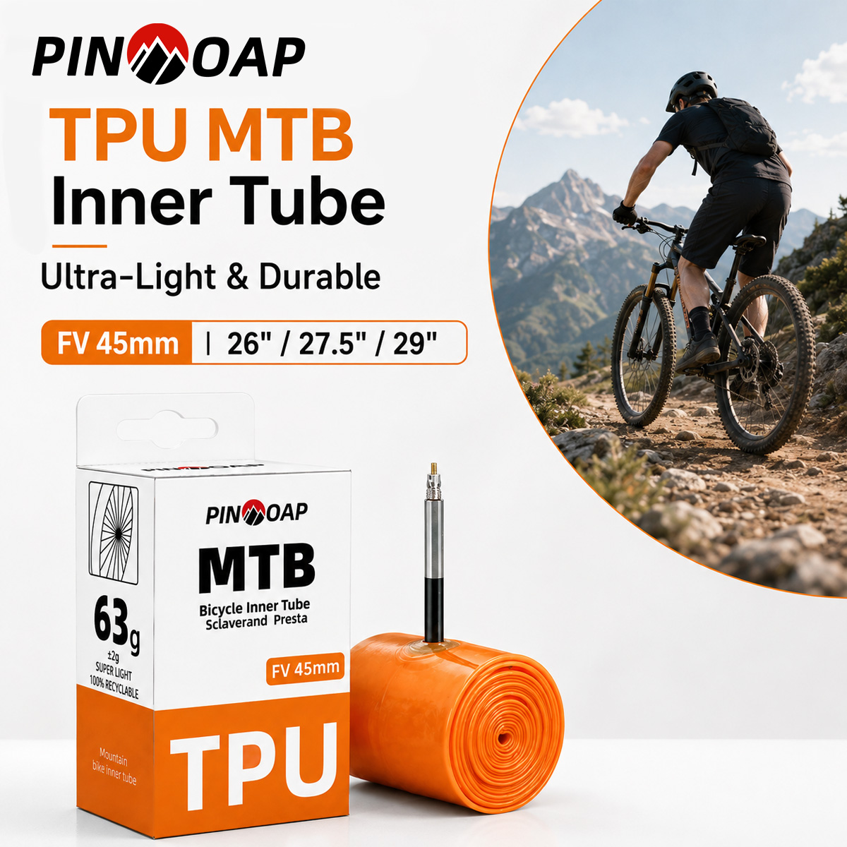 Mountain Biking Shoes - أنبوب داخلي للدراجات الجبلية من PINMOAP