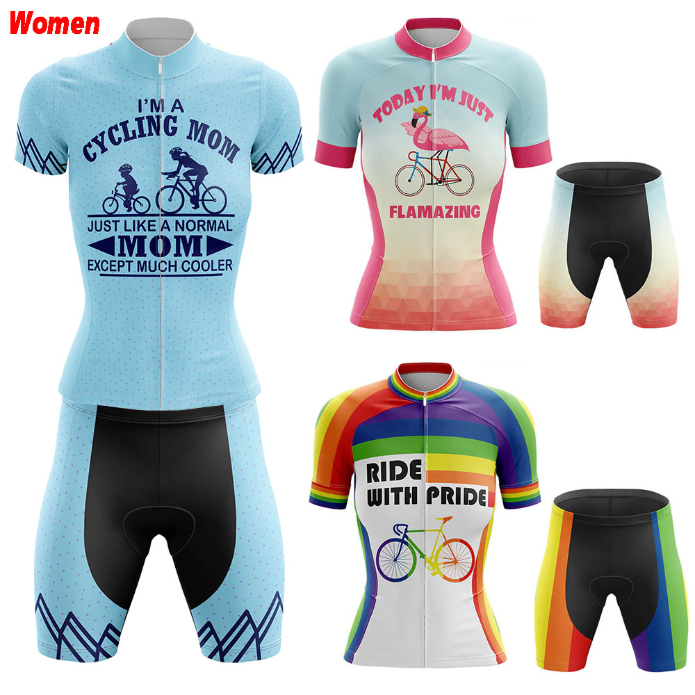 Mountain Biking Outfits Women - ركوب مع فخر البوليستر ركوب الدراجات