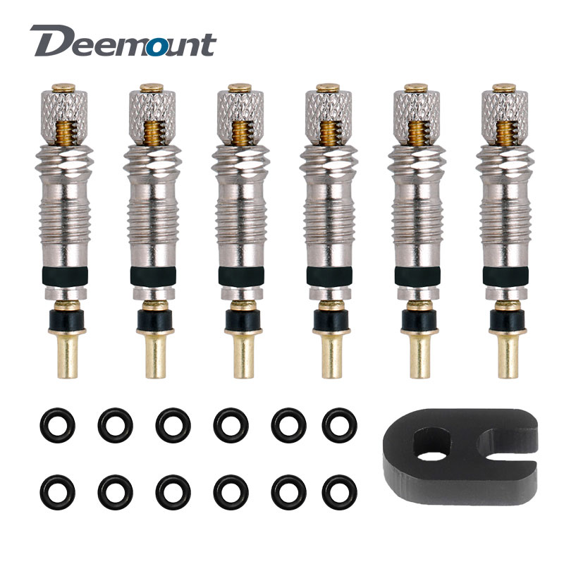 Tubeless Valve Core - Deemount النحاس بريستا صمام الأساسية 2/6/12