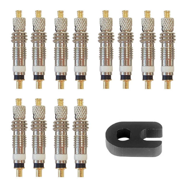 Tubeless Valve Core - 6/12 قطعة دراجة قابلة للإزالة بريستا