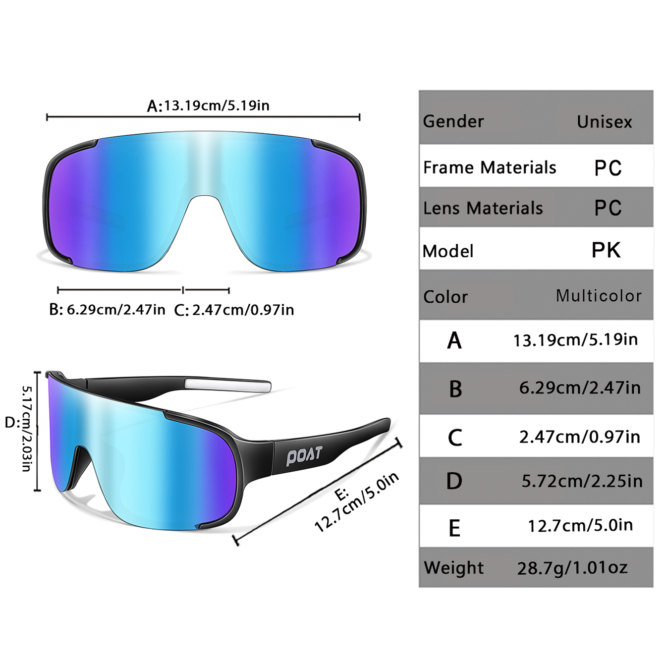 نظارات شمسية POAT UV400 للدراج - مراجعة Mountain Biking Goggles وسعره