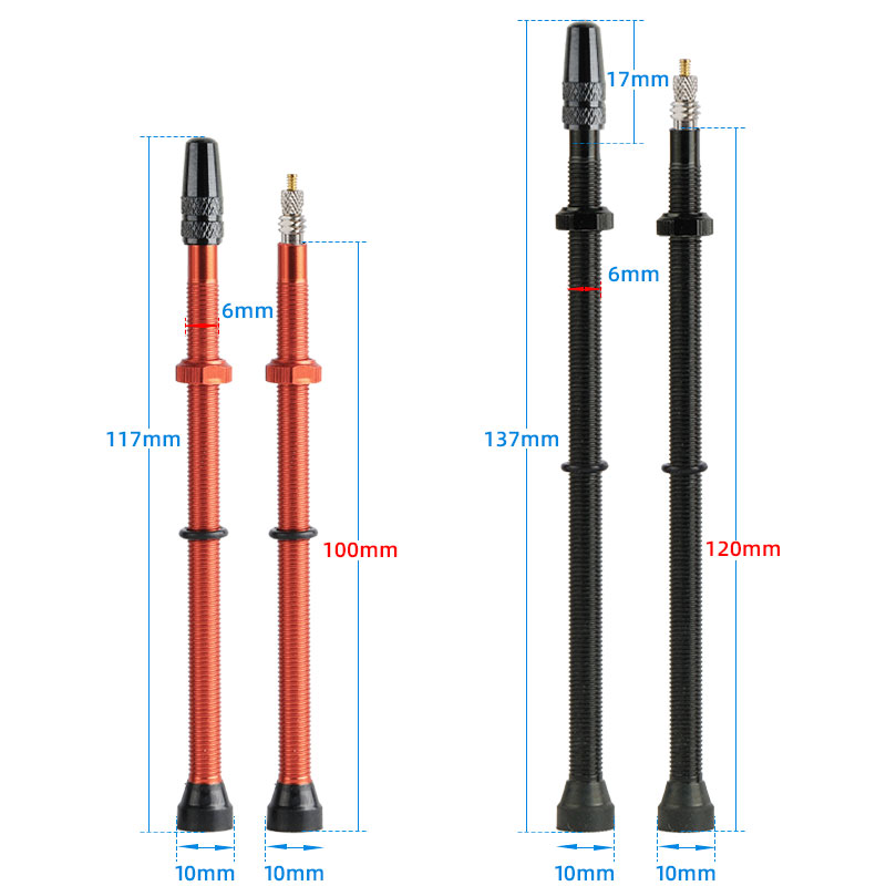 100/120 مللي متر F/V الفوهات ل - مراجعة Tubeless Valve Core وسعره