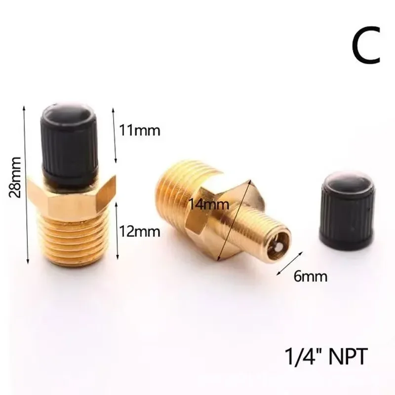 1/4 NPT 1/8 NPT M10 * 1 صمام إ - مراجعة Tubeless Valve Core وسعره