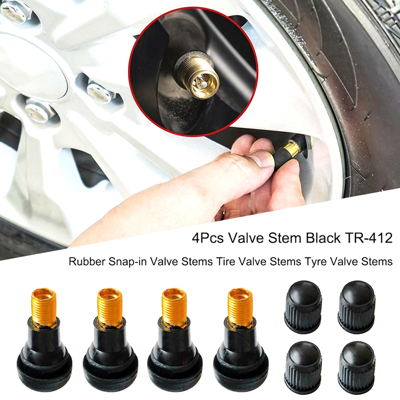 4 قطع جديدة من صمامات الإطارات - مراجعة Tubeless Valve Core وسعره