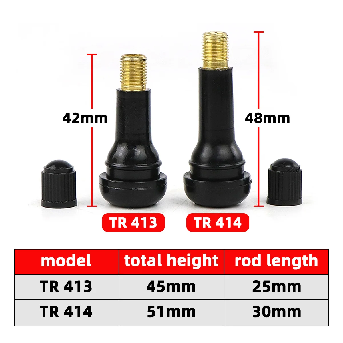 4/10/20/50/100 قطعة TR413 TR41 - مراجعة Tubeless Valve Core وسعره