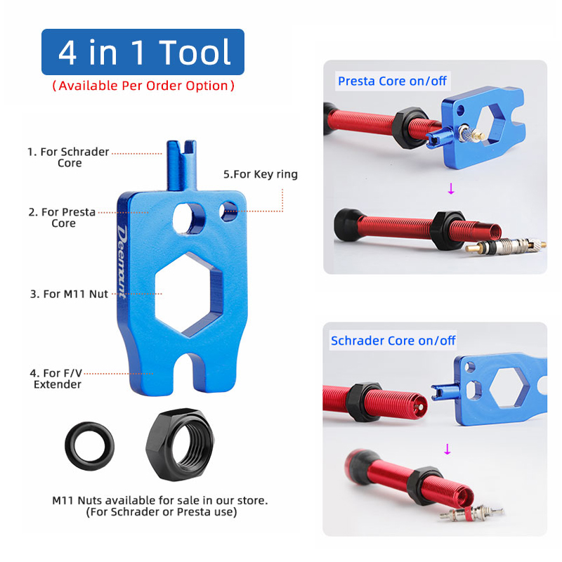 Deemount النحاس بريستا صمام ال - مراجعة Tubeless Valve Core وسعره