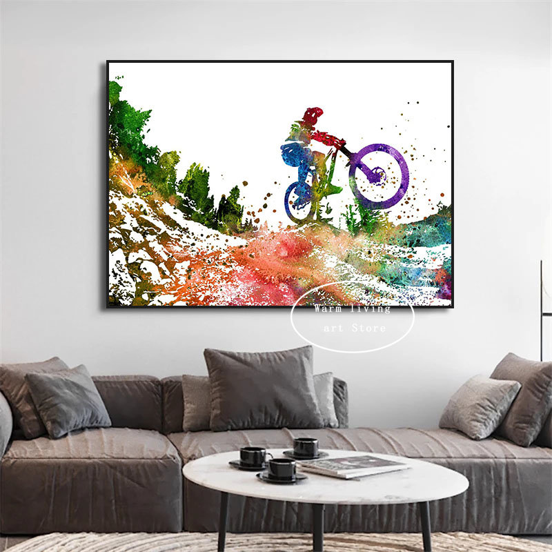 لوحة قماشية رياضية لركوب الدرا - مراجعة Mountain Biking Game وسعره