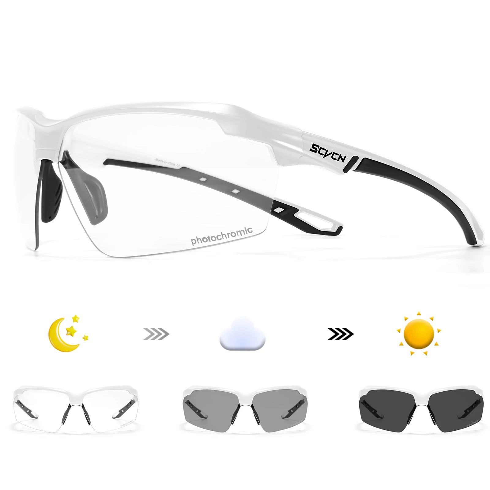 نظارات شمسية SCVCN فوتوكروميك  - مراجعة Mountain Biking Goggles وسعره