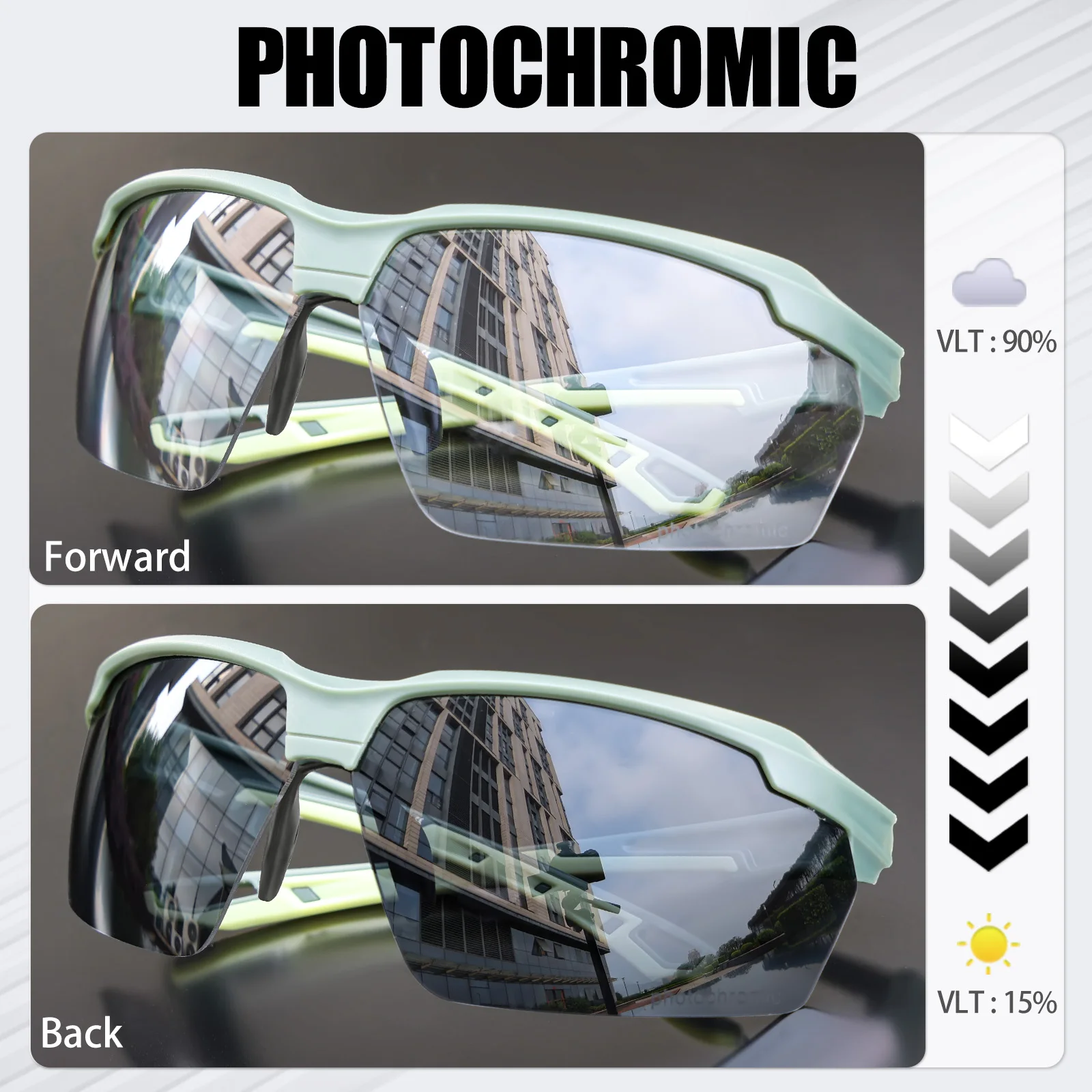 نظارات شمسية SCVCN فوتوكروميك  - مراجعة Mountain Biking Goggles وسعره